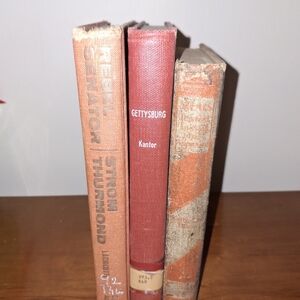 Red and Orange Vintage Books Set